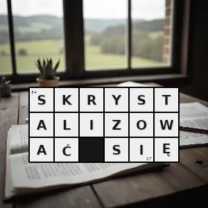 Rozwiązanie krzyżówki: przybrać strukturę kryształu nabrać właściwości kryształu - skrystalizować się | hasła, synonimy i podpowiedzi Hasło krzyżówkowe przybrać strukturę kryształu nabrać właściwości kryształu - skrystalizować się – rozwiązanie, synonimy, podpowiedzi i definicje krzyżówkowe